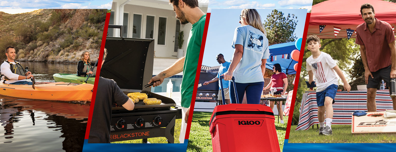 Kayaking, grilling and tailgating essentials on sale.